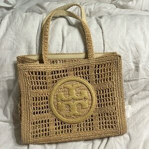 Tory Burch Rattan Tote Handbag